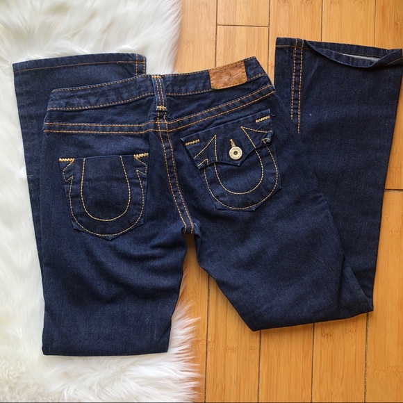 True Religion Dark Wash Low Rise Bootcut Jeans - Picture 4 of 4